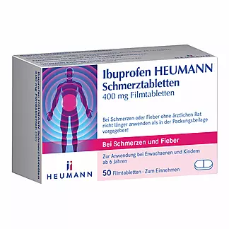 Ibuprofen HEUMANN Schmerztabletten 400 mg, 50 St