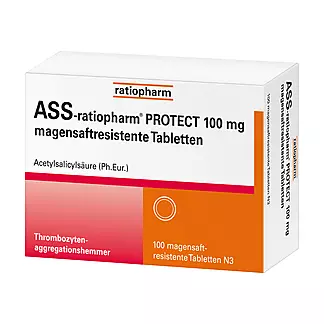 ASS-ratiopharm PROTECT 100 mg magensaftresistente Tabletten, 100 St
