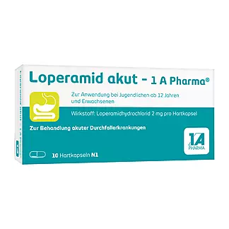 Loperamid akut - 1 A Pharma Hartkapseln, 10 St