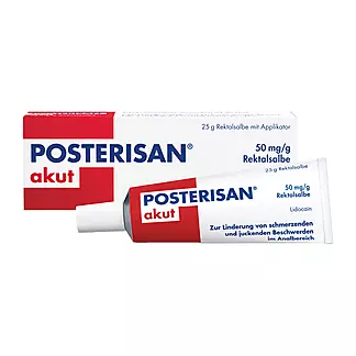 Posterisan akut 50 mg/g Rektalsalbe, 25 g