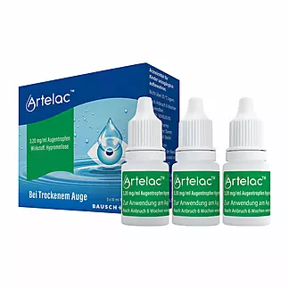 Artelac Augentropfen, Tränenersatzmittel, 3X10 ml