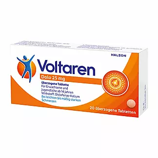 Voltaren Dolo 25 mg Überzogene Tabletten, 20 St